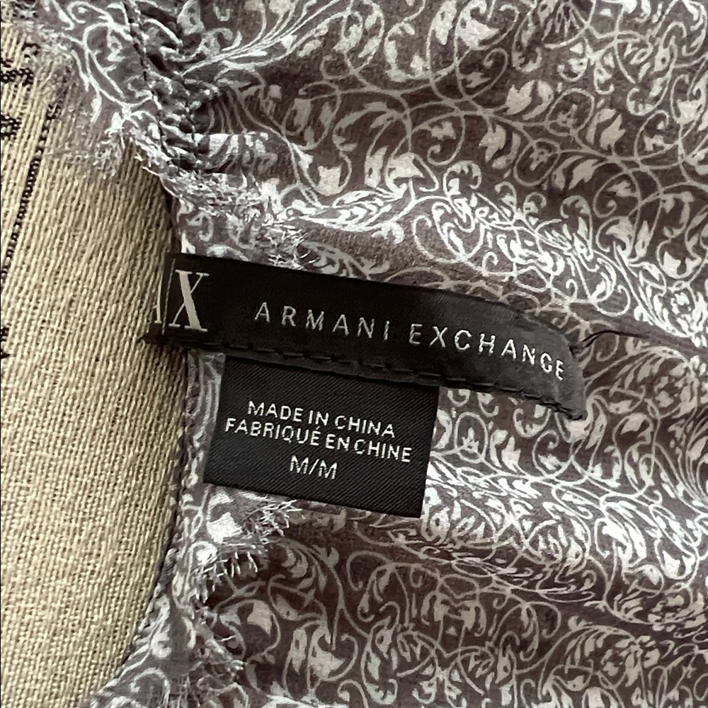 Armani Exchange Gray Flowy Patterned Sleeveless S… - image 8